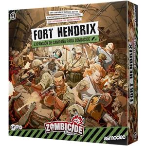 Asmodee Zombicide 2a edizione: Fort Hendrix, espansione con 10 missioni, fucili e 6 nuovi sopravvissuti, a partire dai 14 anni, da 1 a 6 giocatori, 60 minuti, spagnolo