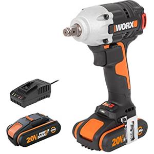 WORX WX272 NITRO avvitatore a percussione 20 V - 300 Nm, 3 vel., luce LED - vari lavori avvitamento - con batteria, caricatore