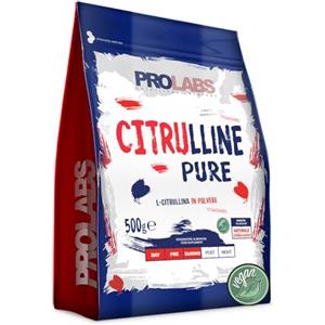 PROLABS - Citrullina PURE in Polvere 100% Pura e Vegan, L-Citrullina 3500mg x Porzione (1 Scoop), Amminoacido per Prestazioni, Forza e Resistenza - Aminoacidi Intra e Pre Workout (500gr, Gusto Neutro)