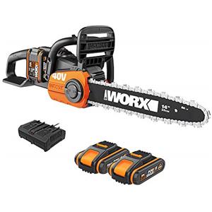 Worx WG384E - Motosega 220 V 2,0 Ah 2 bat, 40 V