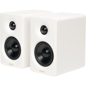 Edifier M60 Altoparlante Multimediale, Bluetooth 5.3, 66W RMS, Audio Hi-Res & Wireless, LDAC, 3" Bassi & 1" Tweeter, Ingressi USB-C & Aux, Pannello Touch Sensibile, Casse Desktop Compatto, Bianco