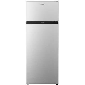 CANDY Frigorifero Doppia Porta a libera installazione, 206 Litri, 39 dB, Inox, Classe E, AxLxP 143x54,5x54,6 cm Compatto, Grigio - CNDQ2S514EX