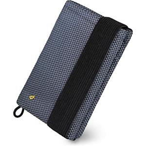 GUGGIARI® Portafoglio Uomo Slim, Morbido e Flessibile, dotato di un Sistema di Protezione RFID - Portafoglio Uomo Piccolo, Contanti e Chiavi (Grey - Oxford)