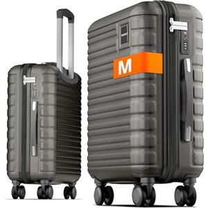 Travely Valigia bagaglio a mano 55x40x20cm - adatta per Ryanair, Lufthansa, Eurowings e co. I Trolley da cabina 36L con rotelle morbide e pratico lucchetto TSA, valigia da cabina