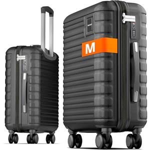 Travely Valigia bagaglio a mano 55x40x20cm - adatta per Ryanair, Lufthansa, Eurowings e co. I Trolley da cabina 36L con rotelle morbide e pratico lucchetto TSA, valigia da cabina