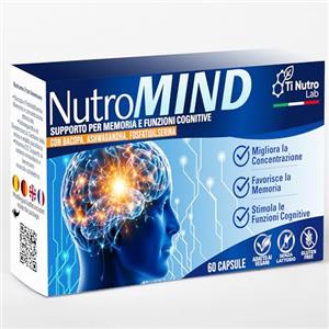 Ti Nutro Lab Fosfatidilserina Integratore per Memoria, Attenzione e Supporto Cognitivo con Bacopa, Ashwagandha, Eleuterococco, Vitamina D3 - Controllo del Cortisolo - 60 Cps 2 Mesi - Made in Italy