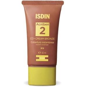 ISDIN Acniben CC+ CREAM SPF30 - Copertura idratante anti-imperfezioni per pelli grasse o con tendenza acneica, opacizza e idrata istantaneamente - 40 ml