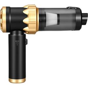 omxa Aspirapolvere Auto Senza Fili Vacuum Cleaner, Aspirabriciole Portatile, Mini Aspirapolvere 4 in 1 26000PA, Aspira Briciole Potente Ideale per la Pulizia dell'auto e Della Casa, Nero