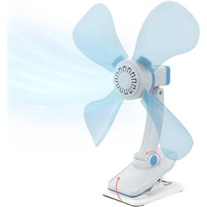 Avilia - Ventilatore da Tavolo Portatile con Clip e Inclinazione Regolabile a 180° per Casa, Ufficio e Viaggi, Silenzioso, Facile da Pulire e da Trasportare - Alimentazione a Corrente