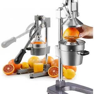 Avilia - Spremiagrumi Professionale a Leva in Ghisa con Filtro Inox 304 Spremiagrumi Manuale per Arance e Limoni con Pressione Potente Uso Domestico e Bar Struttura Ultra Resistente