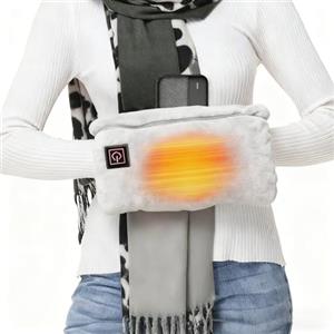 SNZ Scaldamani elettrico senza fili con power bank da 10000 mAh - Cuscino riscaldante portatile multifunzionale per schiena, pancia, collo, spalla, sicuro e morbido - Ideale per attività all'aperto