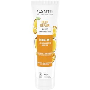 SANTE Naturkosmetik Deep Repair 1 minuto maschera Wonder - 150 ml - con Squalan & 3 complesso proteico - per capelli secchi e danneggiati - senza silicone e vegano - dermatologicamente testato