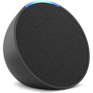 Amazon Echo Pop (Ultimo modello) | Altoparlante Bluetooth intelligente, compatto e dal suono potente | Antracite, con Accesso Anticipato ad Alexa+
