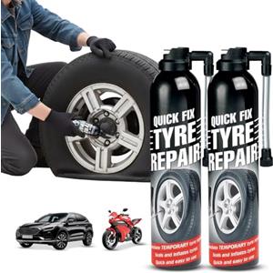Avilia - Kit Spray 2/4/6 Gonfia e Ripara Pneumatici Auto/Moto - Spray Sigillante 2 in 1 - Ripara Gomme Foratura di Emergenza - Senza Cambio Ruota, Cric o Chiave Inglese - Riparazione Rapida (2)