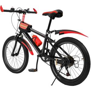 Giniania Mountain bike pieghevole da 20 pollici, cambio a 6 marce, MTB con doppia sospensione, telaio leggero, bicicletta sportiva pieghevole per adulti, per sport all'aria aperta, città e fuoristrada (20