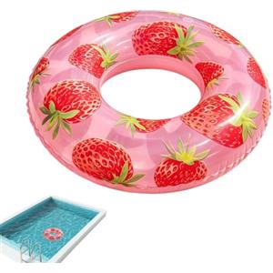 Generico Canotto Gonfiabile | Giocattoli Gonfiabili per Acqua a Motivo Frutta | Tubo Gonfiabile per Piscina per Ragazzi e Ragazze,per Ragazzi e Ragazze per Giardino Esterno Lago Fiume Acquatico Festa al Mare