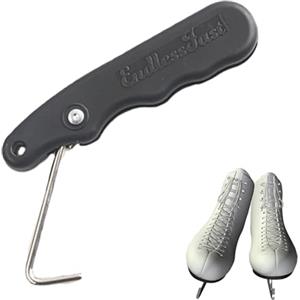 Generisch Tendipunta per pattini da ghiaccio, strumento pieghevole sportivo, accessorio professionale per pattini da hockey, da uomo e donna, allacciatura regolabile, attrezzatura per attività all'aperto