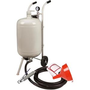 BPAC Sabbiatrice Portatile 75L - Aerogommiatrice Mobile a Pressione - Sabbiatrice Pneumatica per Decapaggio e Pulizia Superfici - Uso Industriale e Professionale
