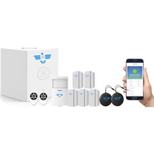 ITALIAN ALARM - Allarme Casa Senza Fili con App Smart, Kit Antifurto Casa Wireless con Sensori Porte e Finestre, Sistema di Sicurezza con Avviso Mancanza Corrente, già Configurato e Assistenza Italia