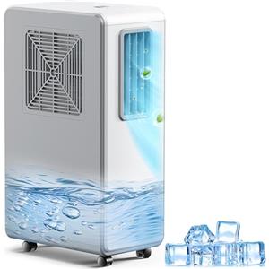 MaidellAir Condizionatore portatile, raffreddamento, ventilatore, deumidificatore, condizionatore d'aria 4 in 1, silenzioso, timer 24 ore, perfetto per casa, ufficio e camera da letto(Bianco)