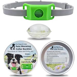 HKBTCH Aquality Pets Collare Antiparassitario Naturale, Collare Antiparassitario Per Cani, Adatto a Più Razze Di Animali Domestici, Gatti e Cani Universali
