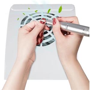 XUQEAYWD Aspiratore Per Unghie - Strumento Manicure Elettrico Compatto Silenzioso Per Salone,Ventilatore Aspiratore Per La Raccolta Di Polvere Delle Unghie,Per Donne Mamma Moglie Figlia E Fidanzata