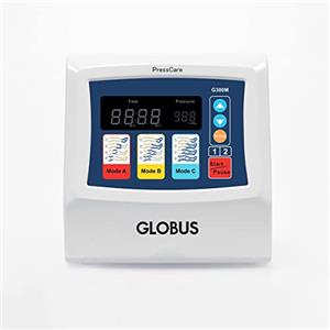 Globus | G300M-2 Pressoterapia, Per Esigenze Di Salute, Benessere, Estetica e Relax, Per Arti Gonfi, Ritenzione Idrica, Massaggi Ematomi, Linfodrenaggio e Altro, Dotato di 2 Accessori, Taglia L