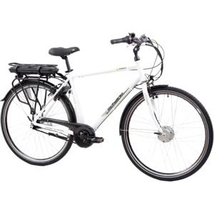 F.lli Schiano E-Moon 28 E-Bike, Bicicletta elettrica da città Motore 250W con mozzo cambio interno Shimano Nexus 7 velocità, Batteria al Litio 36V 13Ah removibile, Bianco