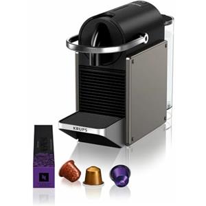 KRUPS Nespresso Macchina da caffè Krups Pixie Titanio YY5290FD