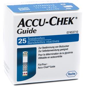 Accu-Chek Guide - Strisce Reattive per Misurazione Glicemia, Confezione da 25 Pezzi