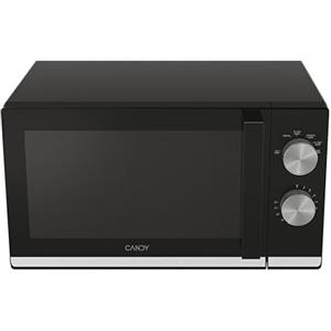Candy Moderna Forno a Microonde 20 Litri, 700W, 6 Livelli di Potenza, Funzione Defrost, Timer e Segnale Acustico di Fine Cottura, Libera Installazione, 45,2 x 34,6 x 26,2 cm, Nero - CMW20TNMB
