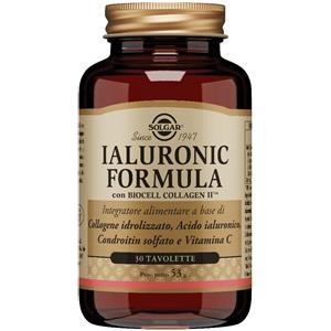 Solgar Ialuronic Formula - Integratore di Acido Ialuronico e Collagene per Pelle e Articolazioni - 30 Tavolette