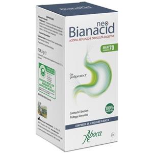 Aboca NeoBianacid - Dispositivo Medico 70 Compresse Masticabili per Bruciore e Acidità di Stomaco