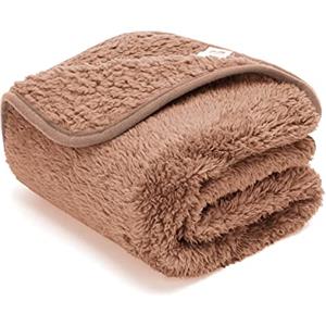 Nobleza Morbida coperta in Pile per cani e gatti. Confezione, color Marrone, misure 120 * 100cm