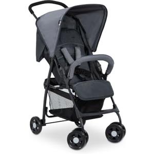 Hauck Passeggino Sport - Passeggino Leggero 5.9 kg - Passeggino Compatto, Pieghevole e Piccolo - Reclinabile, Cappotta Parasole e Grande Cesto Portaoggetti - Grigio Melange