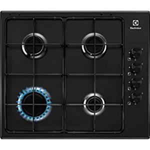 Electrolux KGS6404B - Piano Cottura Gas, N° 4 Fuochi, colore Nero