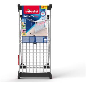 Vileda Infinity Flex , stendibiancheria di grandi dimensioni, griglia telescopica estensibile fino a 2 mt, 30 mt stenditura, fatto diplastica e metallo. Da usare per stendere il tuo bucato