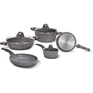 Aeternum, Madame Petravera 3.0, Batteria 8 pezzi,Ideale per Induzione, Full Induction, Grigio