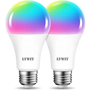 LVWIT Lampadina LED Smart Wifi Attacco E27, Forma A70, 12W Equivalenti a 100W, 1521Lm, Compatibile con Alexa, Echo and Google Assistant, Intelligente Dimmerabile, Controllo a Distanza da App