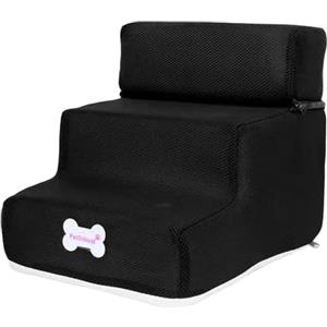 ulafbwur Piccolo cane gatto animale domestico 3 gradini rimovibile antiscivolo rampa arrampicata staccabile letto scala flimikun
