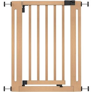Safetots Elegance Cancello in Legno, Naturalee, 63cm - 71cm, Cancello di Sicurezza a Pressione, Cancello per Bambini per Scale, Corridoi e Porte, Design Elegante e Facile Installazione