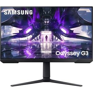 Samsung Monitor Gaming Odyssey G3 (S27AG322), Flat, 27", 1920x1080 (Full HD), VA, 165 Hz, 1 ms, FreeSync Premium, HDMI, Display Port, Ingresso Audio, HAS, Pivot, Flicker Free, Eye Saver Mode