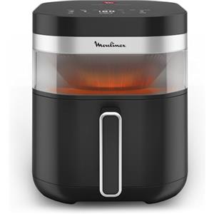 Moulinex Easy Fry Infrared, Friggitrice ad Aria 7 Litri, con Tecnologia Infra-Heat per una Cottura Veloce e Uniforme, 8 Programmi Preimpostati, Facile da Pulire, 2000 W, Colore Nero, EZ8328