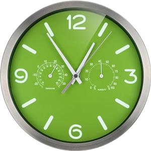Bresser Orologio da Parete, Verde, 250x250mm
