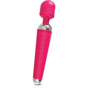 Generico Vibratore a bacchetta portatile, velocita regolabili, silicone morbido