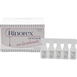 STEWART ITALIA - RINOREX AEROSOL BICARBONATO 25 FL, Soluzione Salina Ipertonica Al 3%, Soluzione Salina Idonea Per Aerosol Terapia, Bambini Neonati e Adulti, Confezione Da 25 Flaconcini Da 3ml