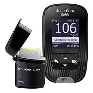 ROCHE DIABETES CARE ITALY SpA KIT GLUCOMETRO ACCU-CHEK GUIDE MG/DL + PUNGIDITO FASTCLIX