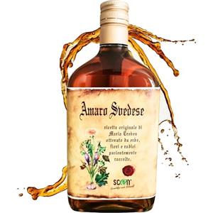 SCEN Amaro Svedese ricetta originale Maria Treben - Formato Extra da 700 ml - Made in Italy (1)