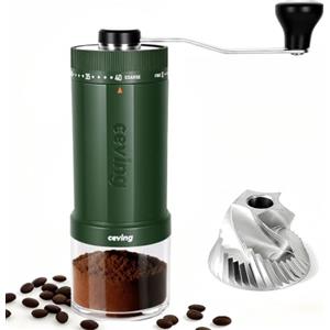 CEVING primo macinacaffè manuale al mondo da 60g ad alta capacità, verde