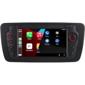 LXKLSZ Autoradio per Seat Ibiza 6j 2009-2014 Radio Wireless Carplay/Android Auto schermo IPS Touch Screen/Bluetooth/Mirror Link/FM/AM/RDS/USB